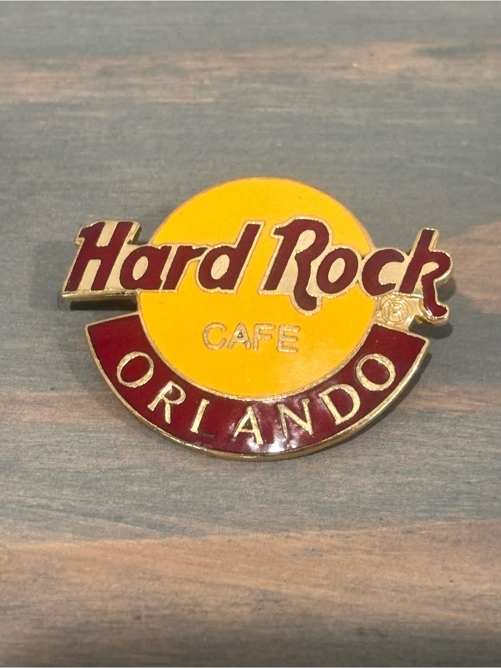 Vintage 1990s Hard Rock Cafe Orlando Classic Logo Pin
